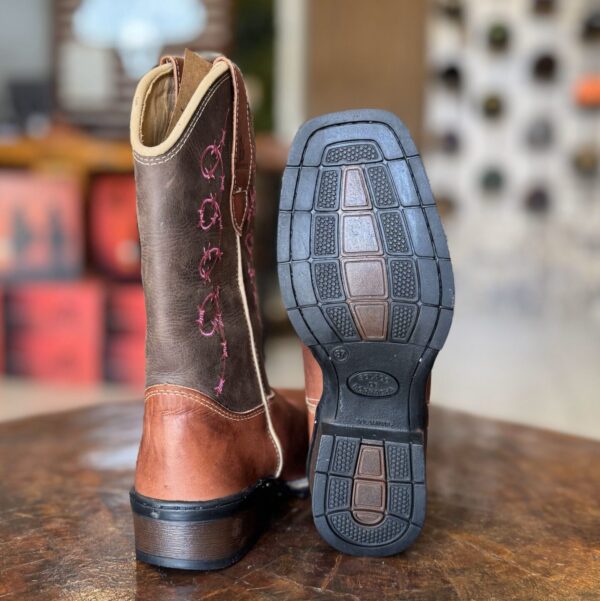 BOTA TEXANA FEMININA ARAME FARPADO ROSA - Image 3
