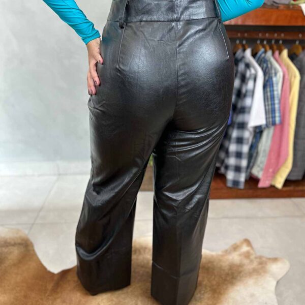 CALCA COURO WIDE LEG - Image 2