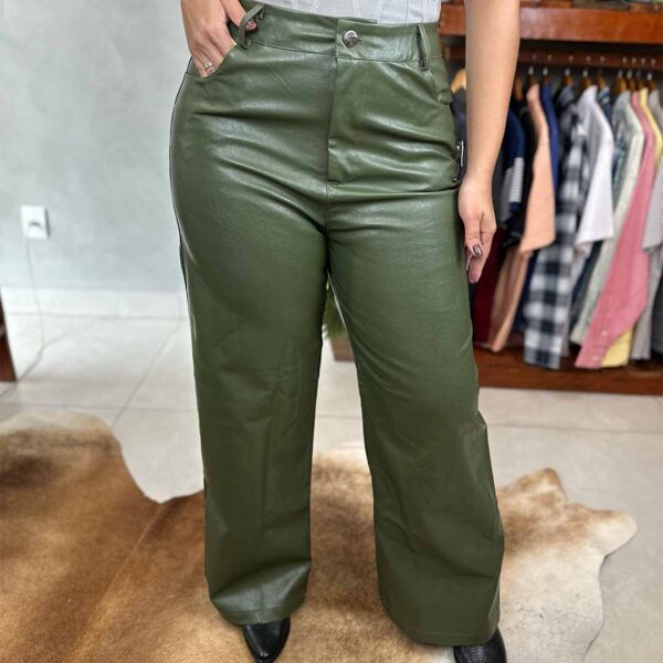 CALCA COURO WIDE LEG - Image 3