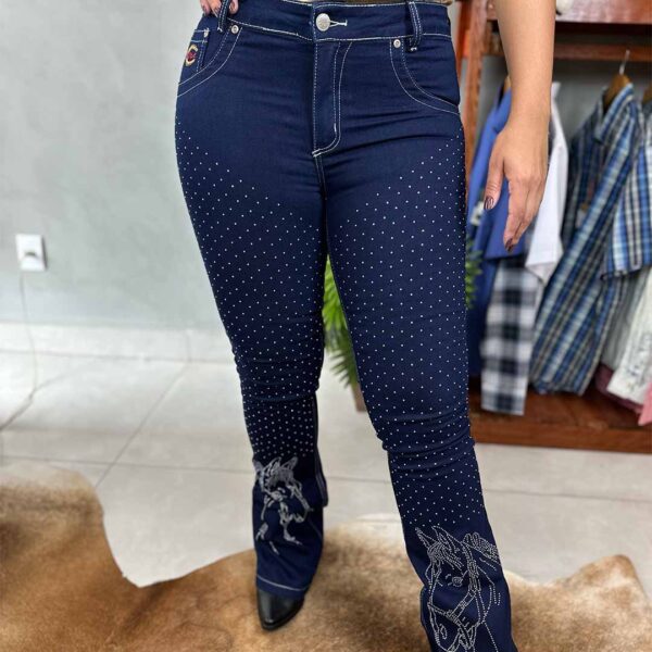CALCA FEMININA STRASS CAVALO