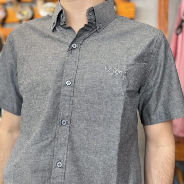 CAMISA MASCULINA MC TEXAS FARM CINZA CHUMBO - Image 3