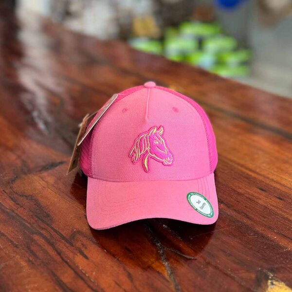 BONÉ INFANTIL TED COUNTRY ROSA APLIQUE CAVALO
