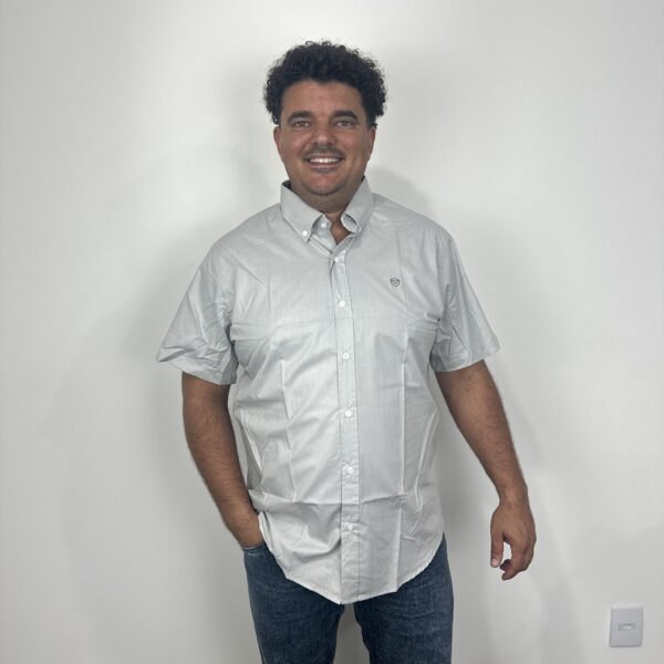 CAMISA  MC LISA CINZA CLARO SLIM P
