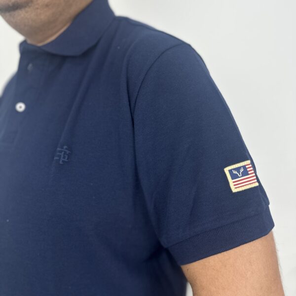 POLO WEAR BORDADA MASCULINO - P424017 - AZUL MARINHO - GG - Image 2