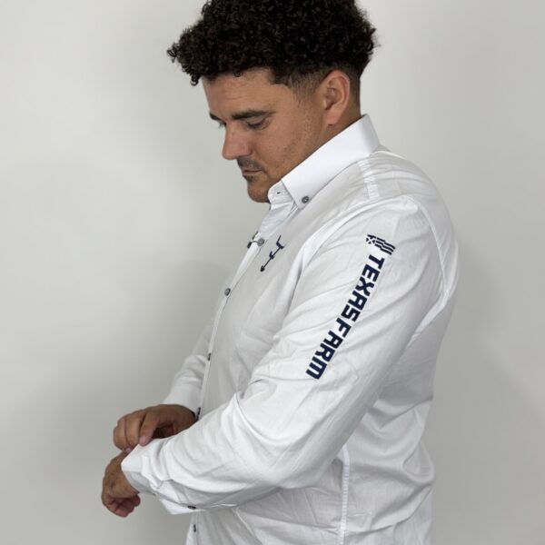 CAMISA COMPETICAO MASCULINA ML TEXAS FARM -  BRANCO - Image 2