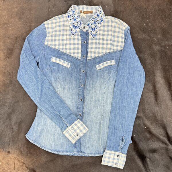 CAMISA FEMININA INDIE JEANS BORDADA ZENZ