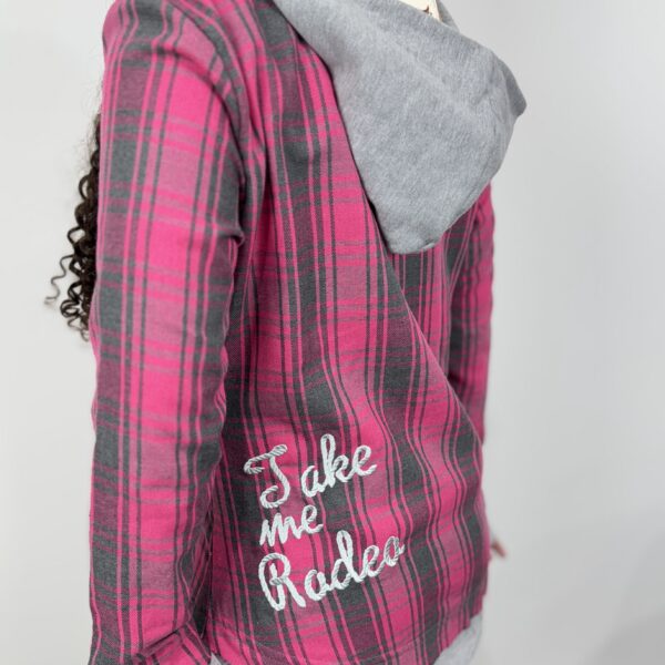 JAQUETA XADREZ BORDADO ROSE ZENZ - Image 3