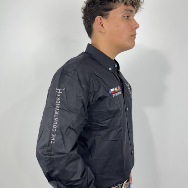 CAMISA COMPETICAO MASC MANGA LONGA TEXAS FARM PRETA - Image 2