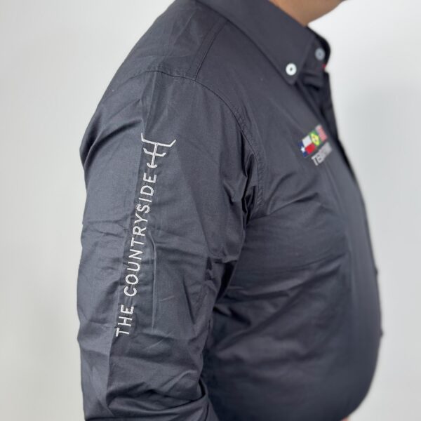 CAMISA COMPETICAO MASCULINA ML - TEXAS FARM PRETO - Image 3