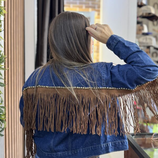 JAQUETA FEMININA COM FRANJAS SAN ANTONIO - Image 3