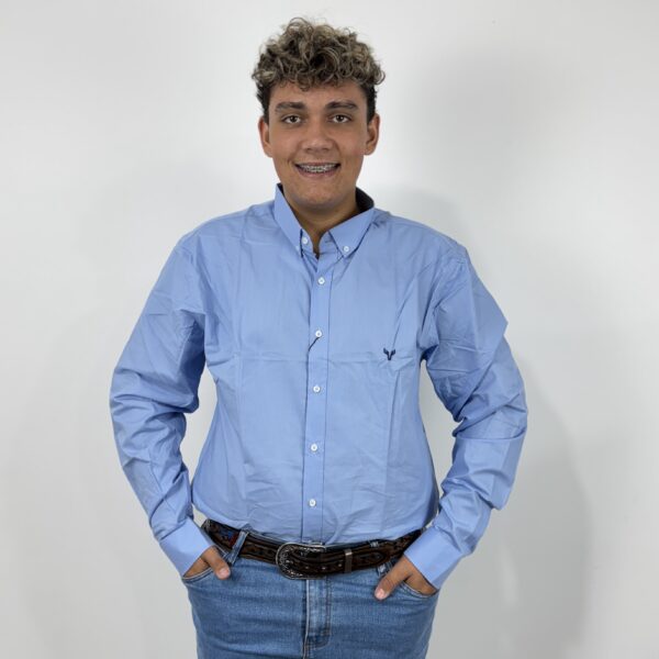 CAMISA LISA ML - AZUL BEBE - EXG - GROSS HUNTER