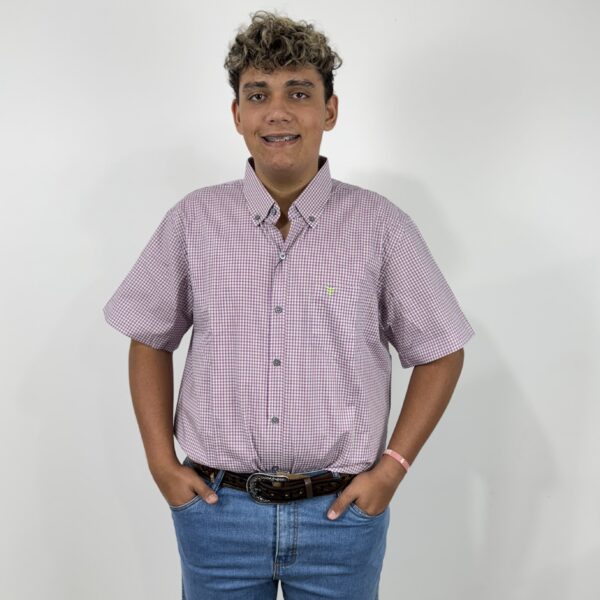 CAMISA MASCULINA MC TEXAS FARM - XADREZ