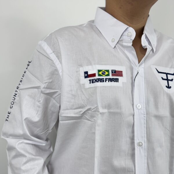 CAMISA COMPETICAO MANGA LONGA - BRANCO - TEXAS FARM - Image 2