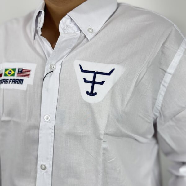 CAMISA COMPETICAO MANGA LONGA - BRANCO - TEXAS FARM - Image 3