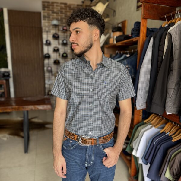 CAMISA MASCULINA MC TEXAS FARM - XADREZ