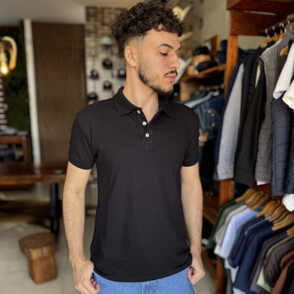CAMISA POLO MASC MOIADEIROS PRETO - Image 2
