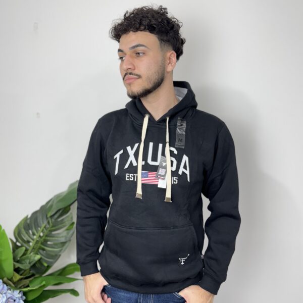 MOLETOM TEXAS FARM - PRETO