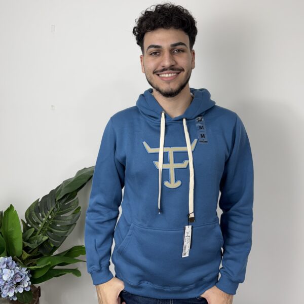 MOLETOM TEXAS FARM - AZUL JEANS