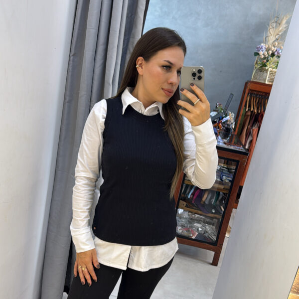 CAMISA BRANCA MANGA LONGA BARBARA